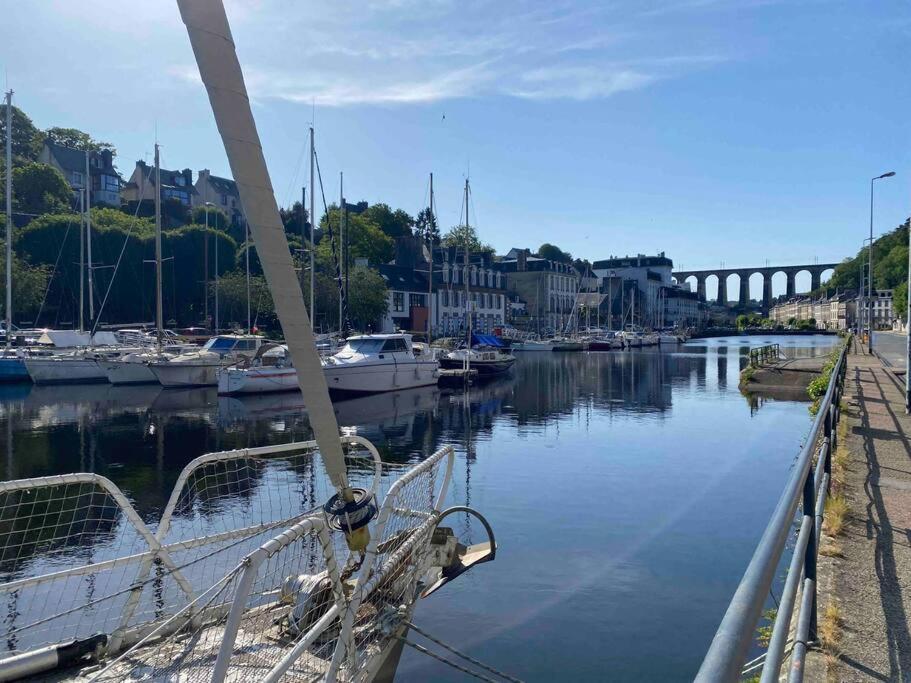 Voiles Sur Morlaix: Vue Port, 4 Personnes, Parking Exterior foto